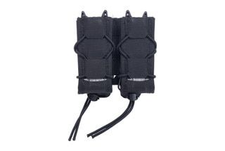 Black double pistol magazine pouch.